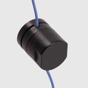 DS9107 IWaterproof Thermochron Capsule nstalled on Blue Cord