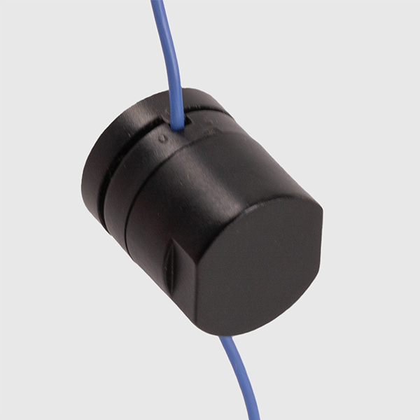 DS9107 IWaterproof Thermochron Capsule nstalled on Blue Cord